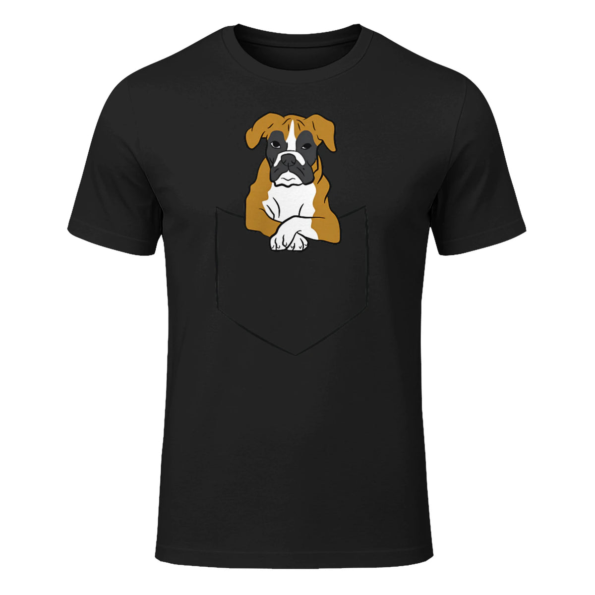 Chien Boxer dans la poche Chien Boxer in Black - front view