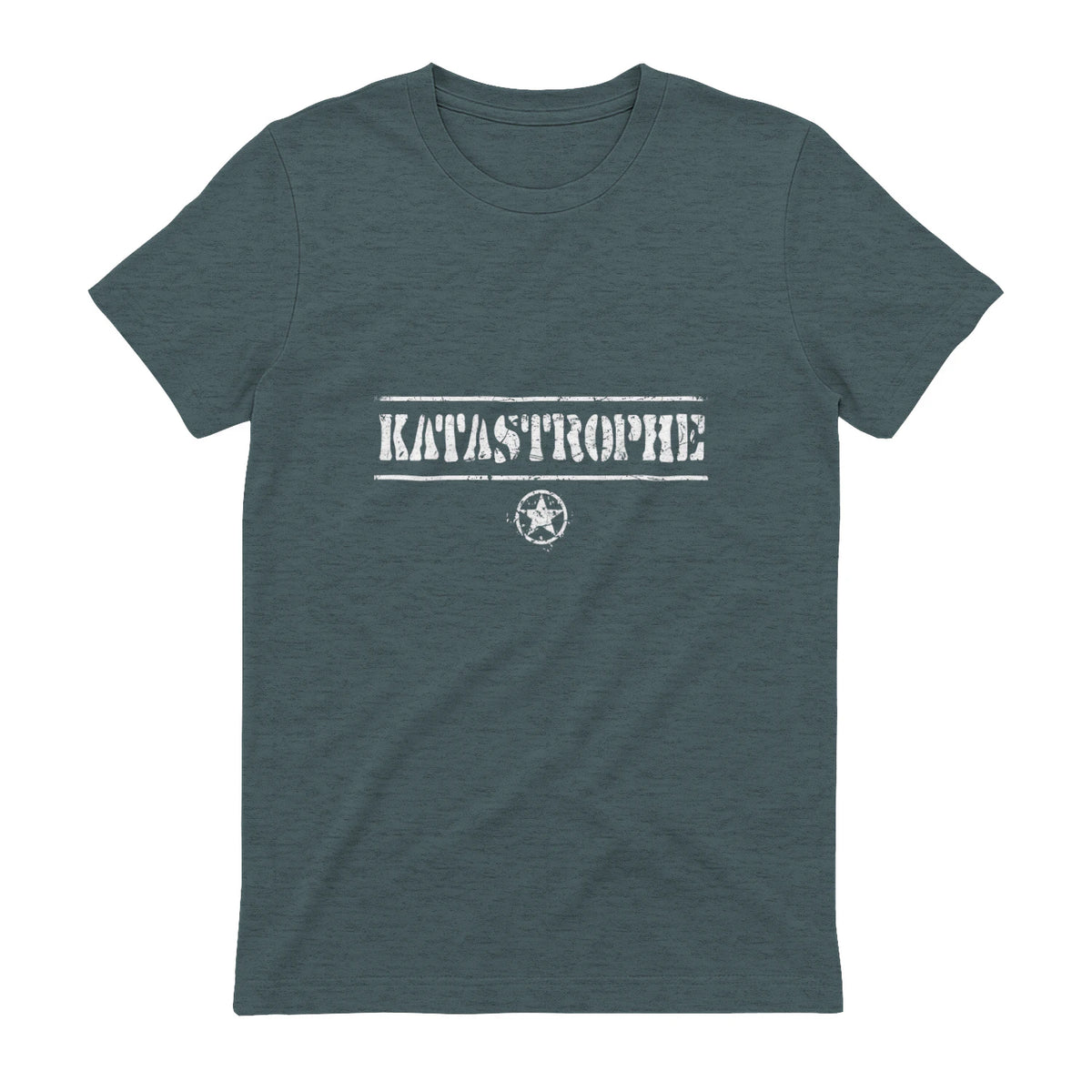Katastrophe Alter, lustiger Spruch, USA Militär,Army in Dark Heather - back view