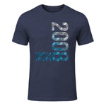 Vintage Eighteenth Birthday Gift T-Shirt in Heather Navy - front view