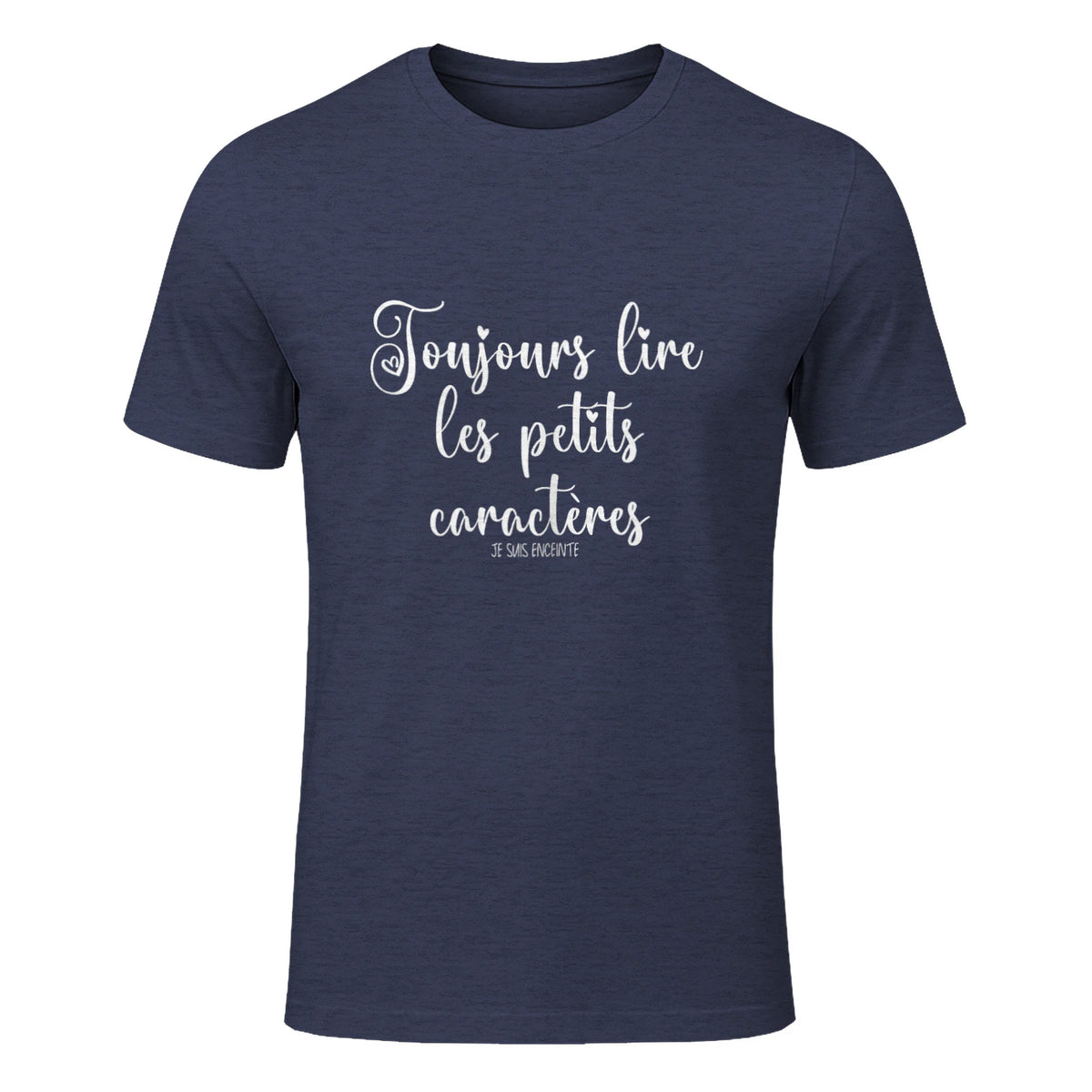 Drôle Annonce Grossesse Grand Parents Original Future Maman in Heather Navy - front view