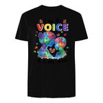 I Am His Voice He Is My Heart Autism Awareness Mom Son in Black - back view