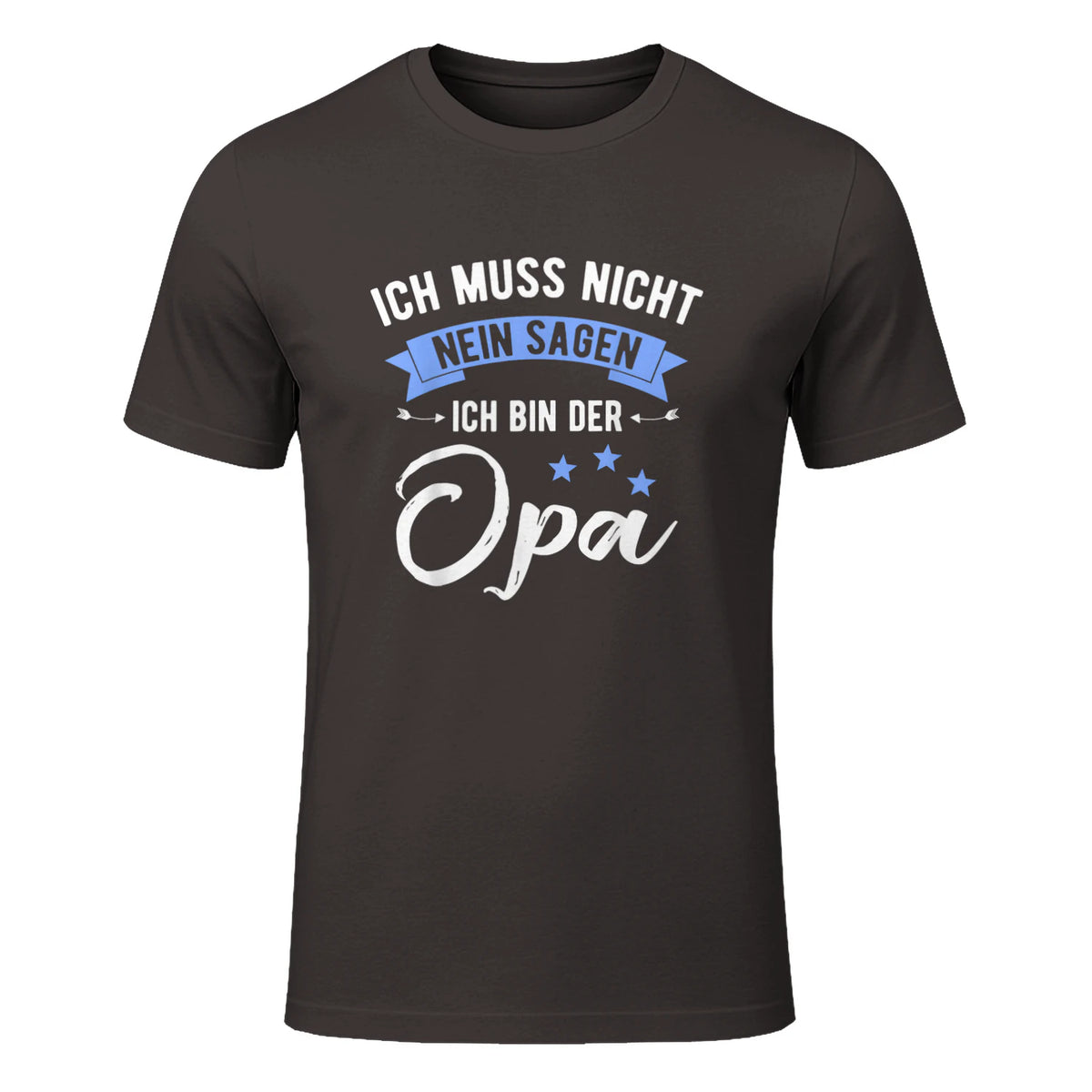 Ich Muss Nicht Nein Sagen Ich Bin Der Opa Lustiges in Dark Chocolate - front view
