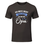 Ich Muss Nicht Nein Sagen Ich Bin Der Opa Lustiges in Dark Chocolate - front view
