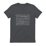 Everything Is Fine Trust Your Government Conspiracy Theory in Charcoal - back view