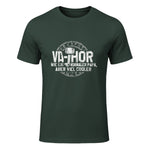 Vathor Vater Thor Cool Hammer Papa Fathor in Forest Green - front view
