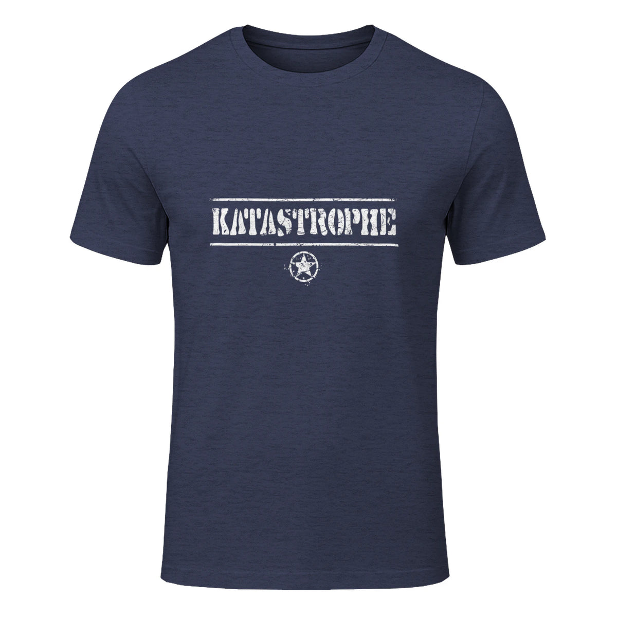 Katastrophe Alter, lustiger Spruch, USA Militär,Army in Heather Navy - front view