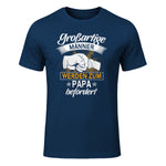 Vatertag Vaterschaft Geschenke Großartige Männer Werden Zum Papa Befördert Werdender Vater , Schwarz, S, V-Aussch in Navy - front view