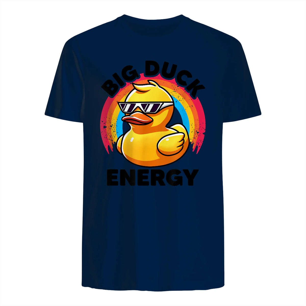 Big Duck Energy Duckie I Love Ducks Lovers Canard en caoutchouc in Navy - back view
