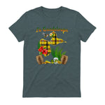 Carte de Guadeloupe Madras Colibri Hibiscus Et Rhum Antilles in Dark Heather - back view
