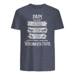 Wikinger Papa Vater Ragnar Thor Odin in Heather Navy - back view