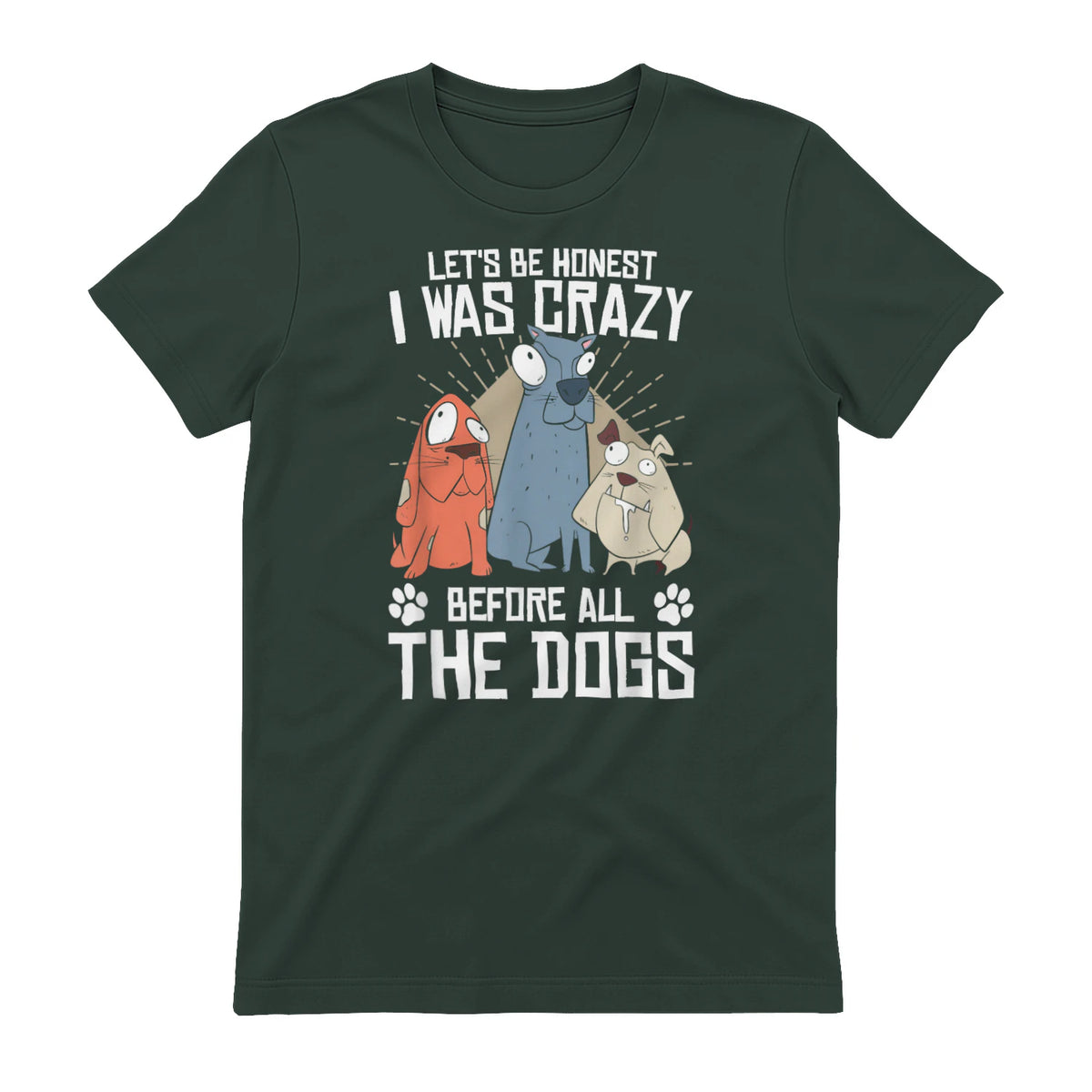 Design sur le thème des chiens pour les amoureux des chiots et les toiletteurs de chiens in Forest Green - back view