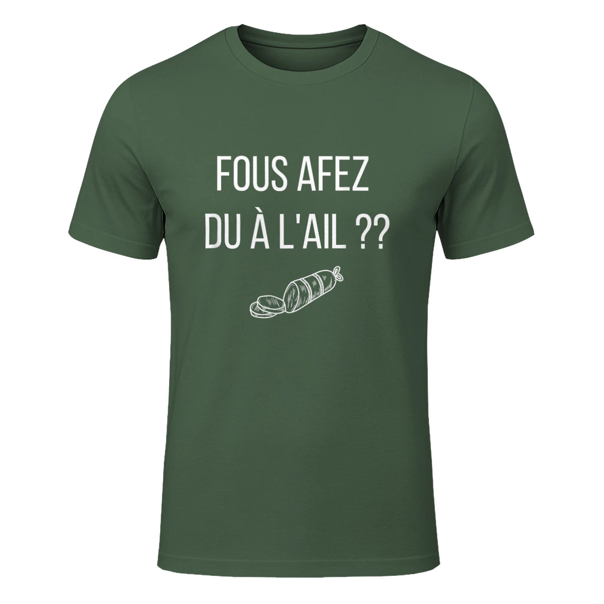 Fous afez du a l'ail in Military Green - front view