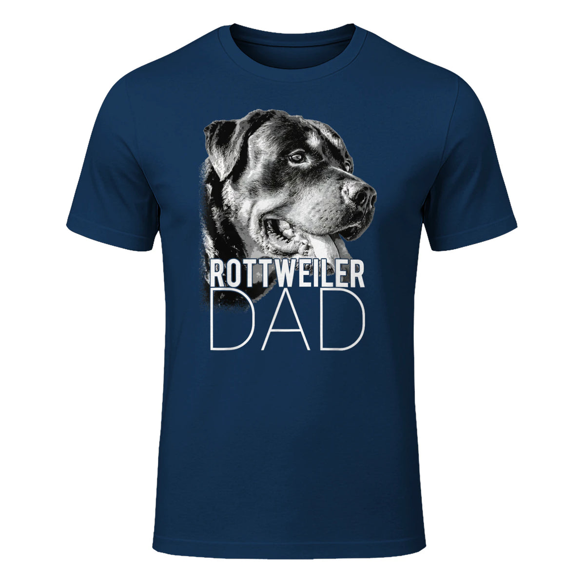 Dog Dad Rottweiler – Chiens Papa in Navy - front view