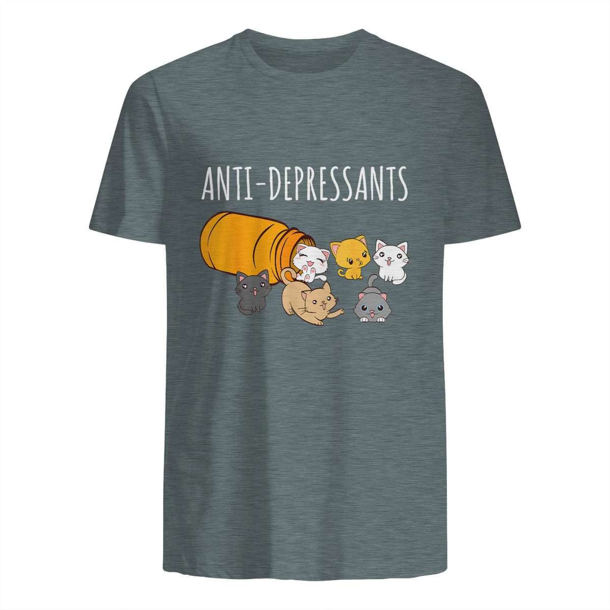 Anti-dépresseurs Chat Collection Chats Kitty Cat in Dark Heather - back view