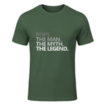 POPS GRANDPA DAD BIRTHDAY Father's Day Funny Men Gift in Military Green - front view
