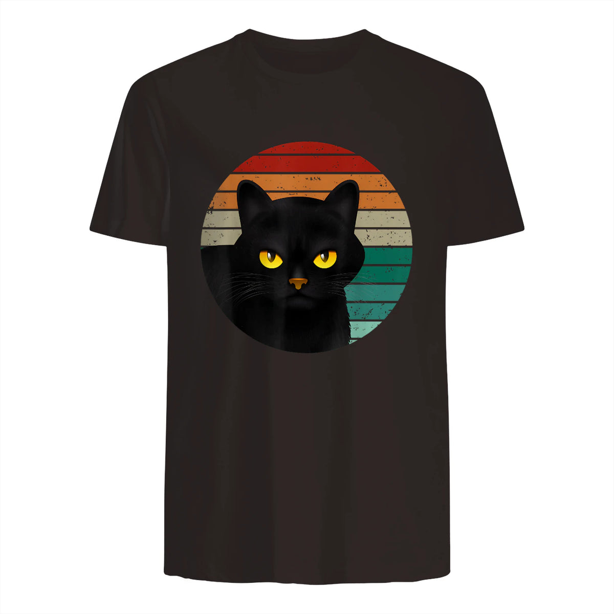 Chats Vintage Cat I Style rétro Chats noirs in Dark Chocolate - back view