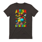 Puzzle Autism Awareness Autistic Support in Dark Chocolate - back view