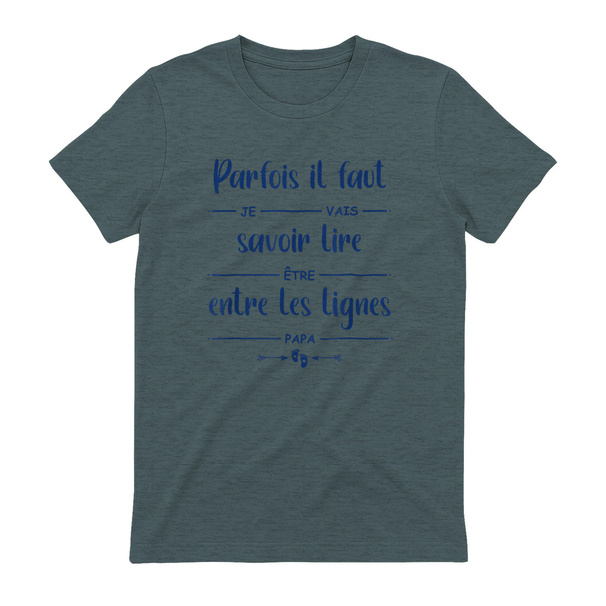 Futur Papa Annonce Grossesse bébé Je Vais être Papa in Dark Heather - back view