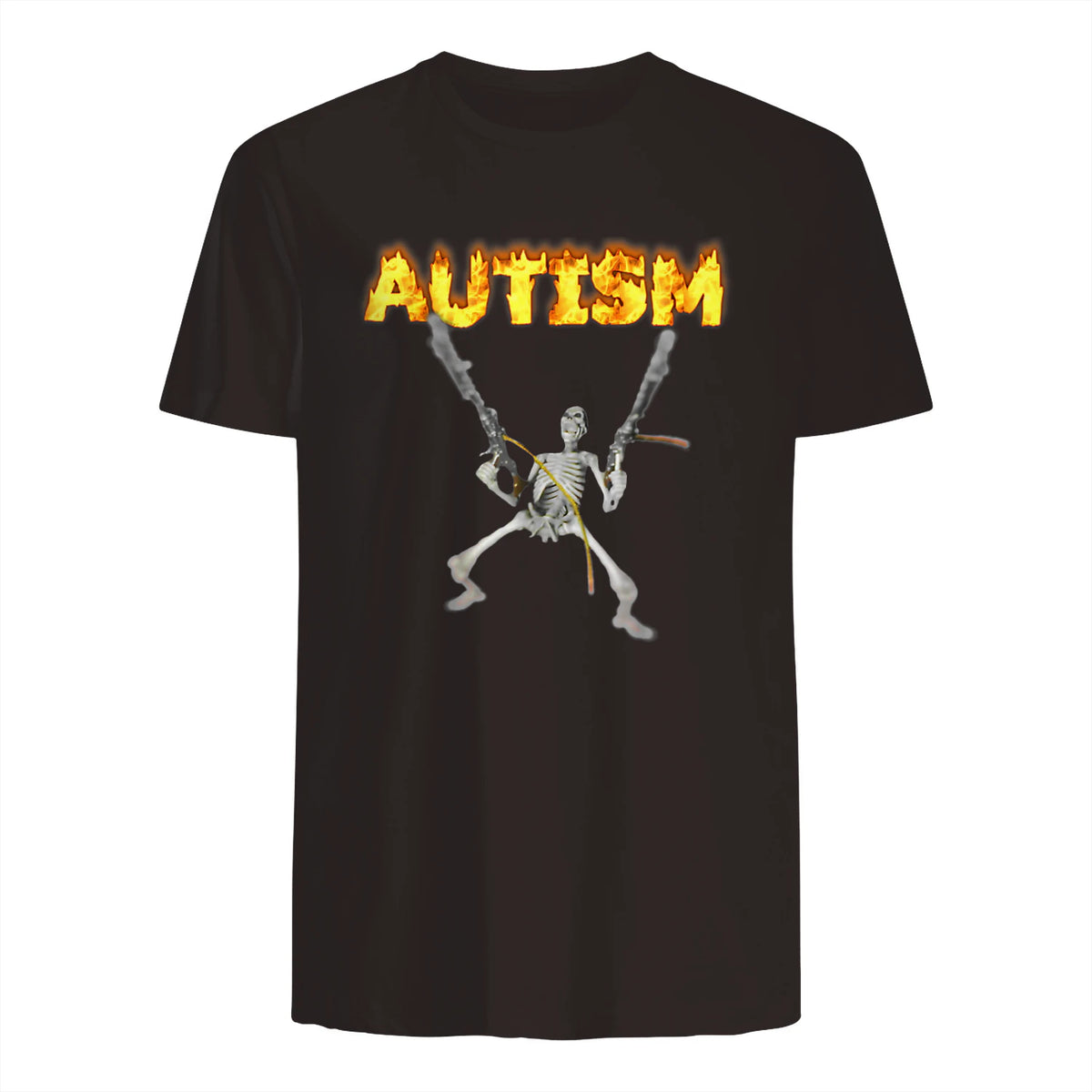 Autism Skeleton Meme in Dark Chocolate - back view
