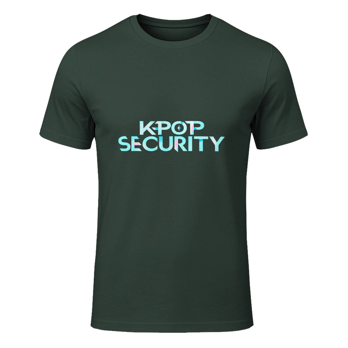 K-Pop Security Concert Staff T-Shirt in Forest Green - front view