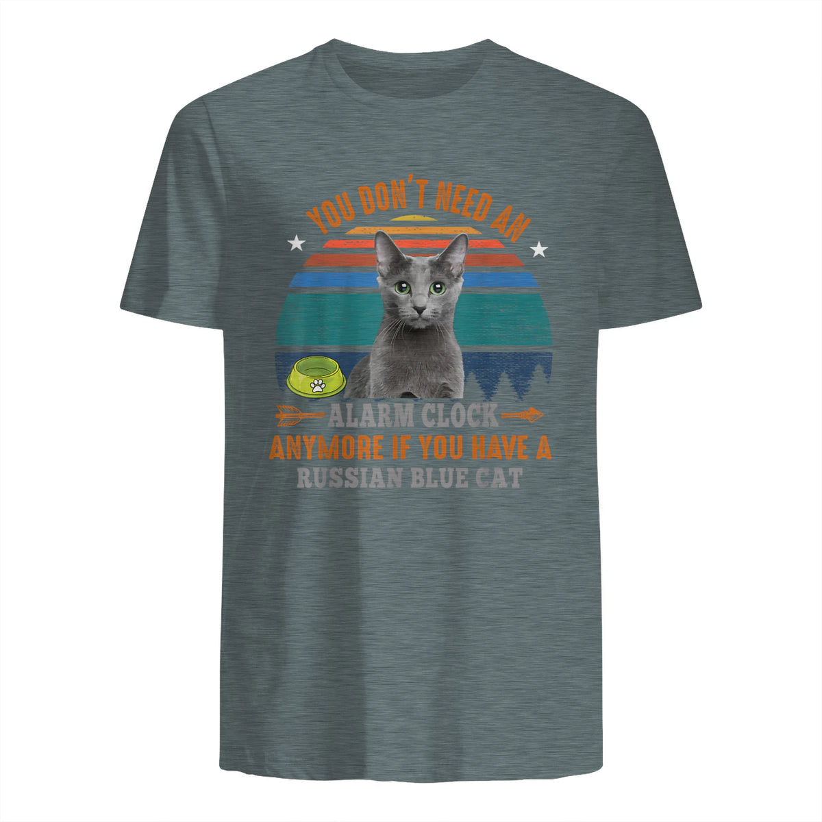 Chat – You Don't Need an Alarm Clock, Anymore, bleu russe in Dark Heather - back view