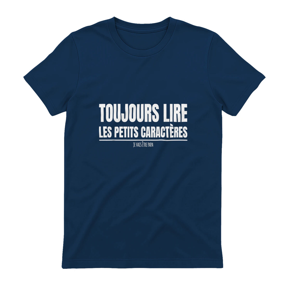 Drôle Annonce Grossesse Grand Parents Original Future Papa in Navy - back view