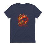 Thundercats Flare Circle Logo T-Shirt in Heather Navy - back view