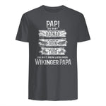 Wikinger Papa Vater Ragnar Thor Odin in Charcoal - back view