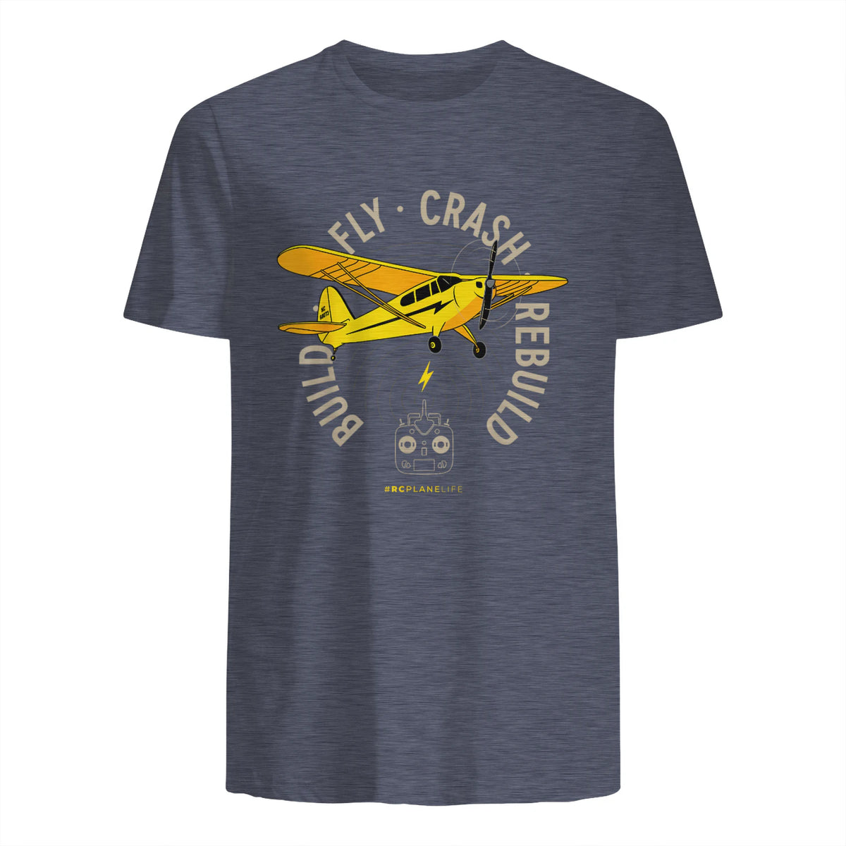 Avion RC Avion Aéromodélisme Construire Fly Aéromodélisme in Heather Navy - back view