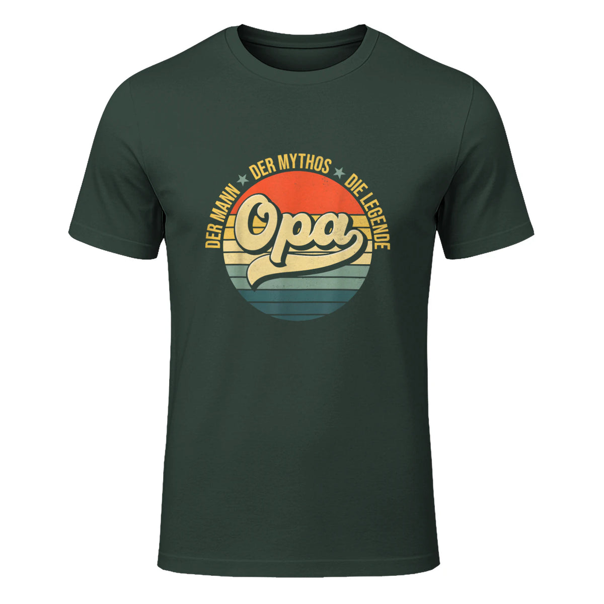 Opa Geschenke Lustig Großvater Geschenkidee Spruch Opa in Forest Green - front view