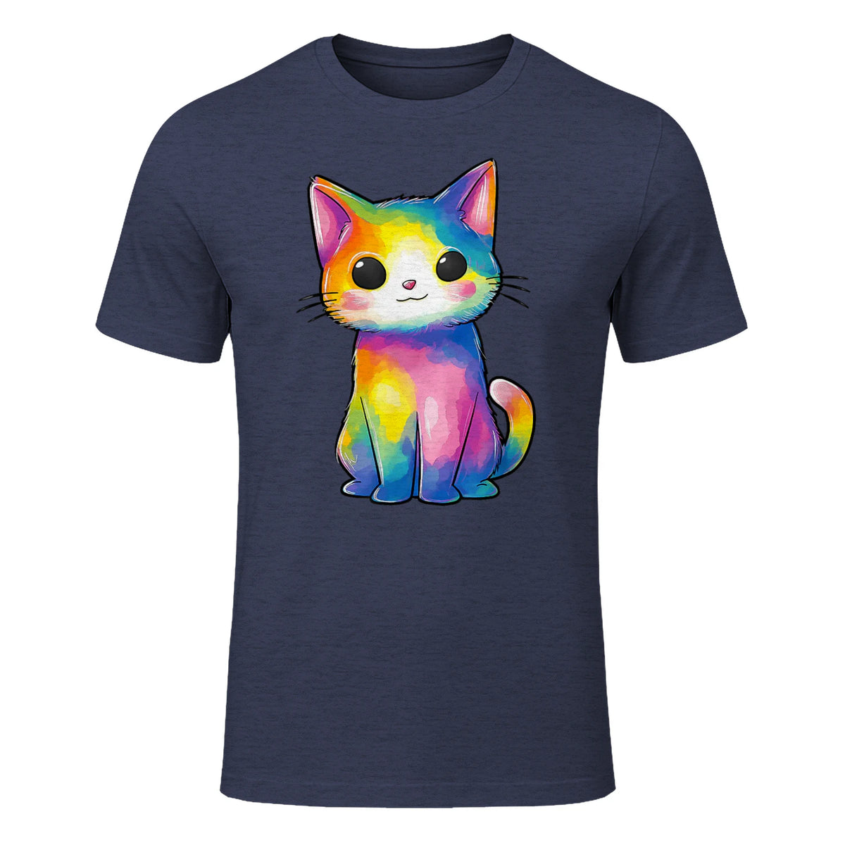 Aquarelle colorée pour Les Amoureux des Chats in Heather Navy - front view