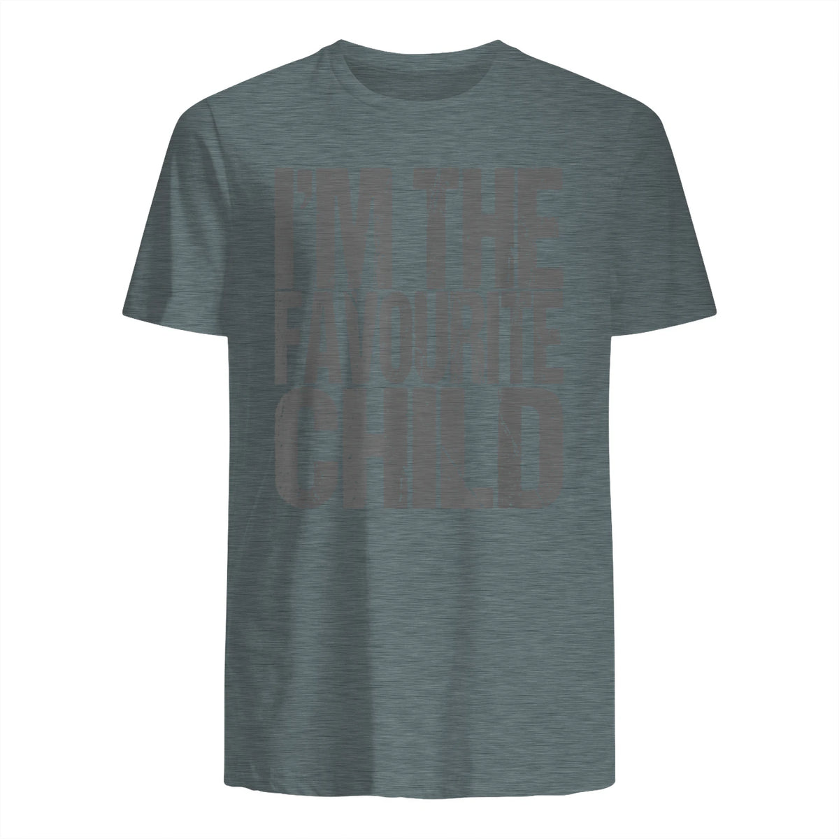 Funny I'm The Favourite Child Siblings in Dark Heather - back view