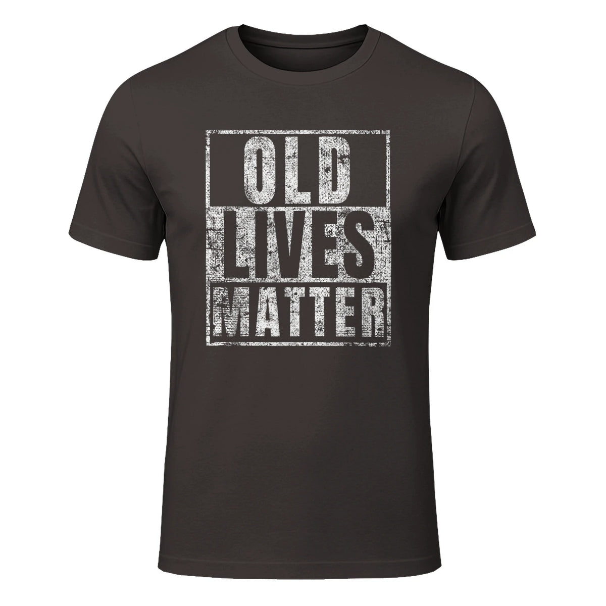Old Lives Matter Funny Birthday Party Gag Gift for Dad in Dark Chocolate - front view