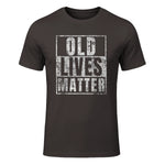 Old Lives Matter Funny Birthday Party Gag Gift for Dad in Dark Chocolate - front view
