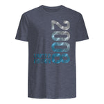 Vintage Eighteenth Birthday Gift T-Shirt in Heather Navy - back view