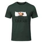 Süße Französische Bulldoggen Geschenke Offizielles Schlafshirt Schlafanzug Französische Bulldogge , Weiß, S, Kurz in Forest Green - front view