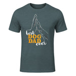 Best Dog Dad Ever Le meilleur papa chien du monde - Chiens in Dark Heather - front view