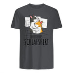 Offizielles Schlafshirt Katze Kater Katzen in Charcoal - back view