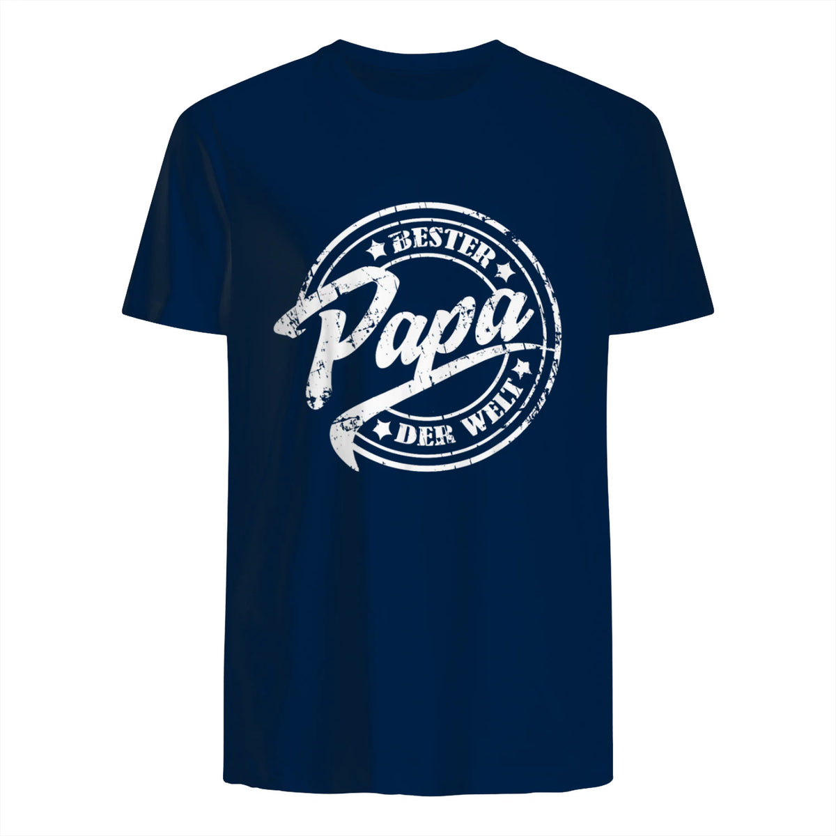 Geschenke für Papa und Opa zum Vatertag - Bester Papa der Welt, Vatertag, Vintage T-Shirt Schwarz S in Navy - back view