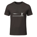 Baseball Apparel - Baseball T-Shirt in Dark Chocolate - front view