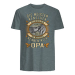Opa Spruch Die Meisten Menschen Nennen Mich Beim Namen in Dark Heather - back view