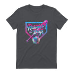 Baseball Drip for Boys Ice Cream Drip Youth Boys Baseball T-Shirt in Charcoal - back view