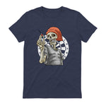 Darts Squelettspieler - Darts Champions Teamoutfit Costume de fléchettes in Heather Navy - back view