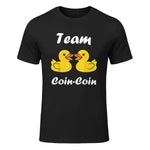 Citation Canard Enfant Humour Team Canards Coin-Coin in Black - front view