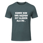 Einer Von Uns Beiden Ist Klüger Als Du in Dark Heather - front view