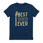 Best Dad Ever Guitar Chord T-Shirt in Navy - back view
