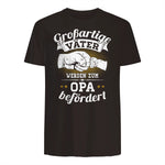 Großartige Väter werden zum Opa befördert Enkel Bester Papa in Dark Chocolate - back view