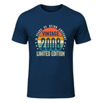 Vintage Eighteenth Birthday T-Shirt in Navy - front view