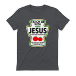 Catch Up with Jesus T-Shirt in Charcoal - back view
