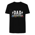 Dad Retro Monster Truck T-Shirt in Black - back view